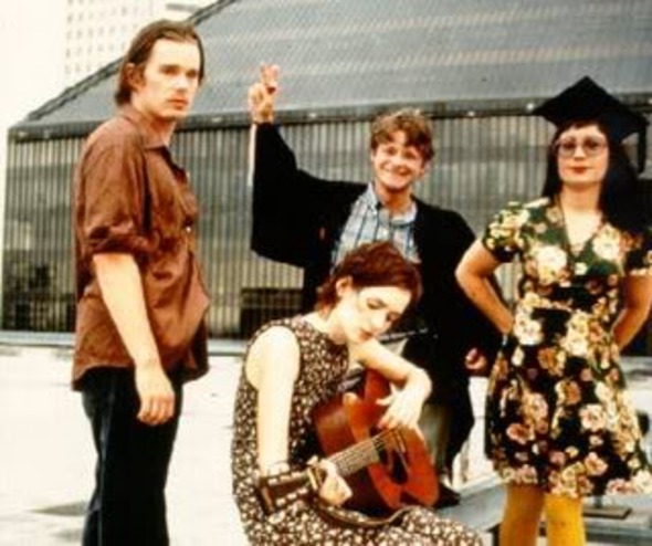 "Reality bites" (Stiller, 1994), film dirigido por Ben Stiller, se convirtió rápidamente en un referente obligado para la llamada "Generación X"