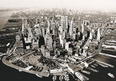 Figura 3. Manhattan desde el aire.