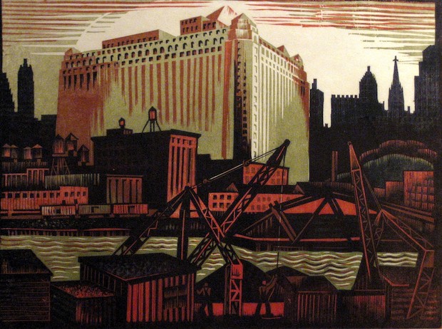 Chicago River, 1935, Chicago. Charles Turzak.