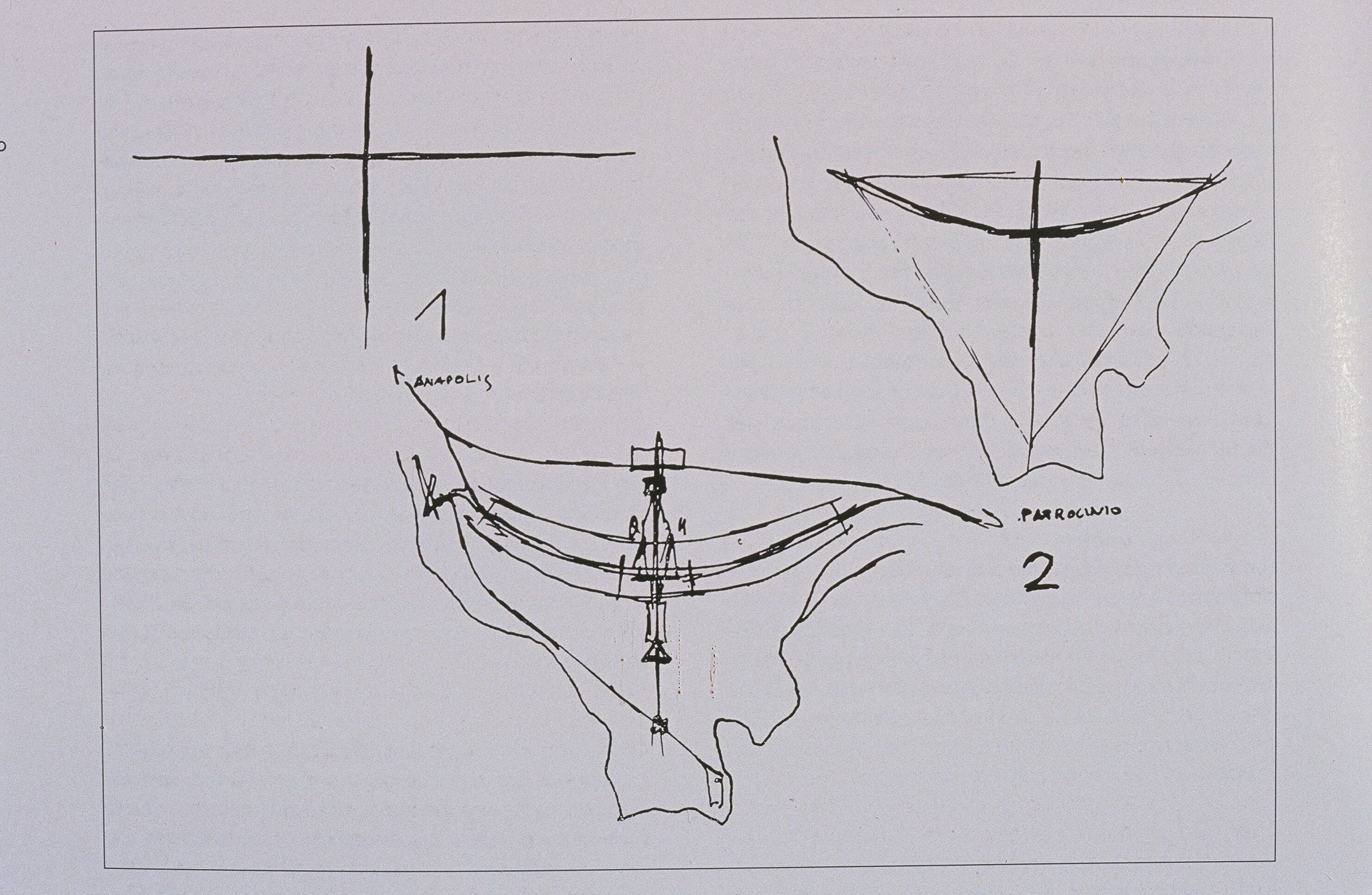 Fig. 3: Bosquejos de Brasilia, por Lucio Costa.