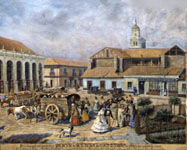 Plaza de Armas Stgo - 1850